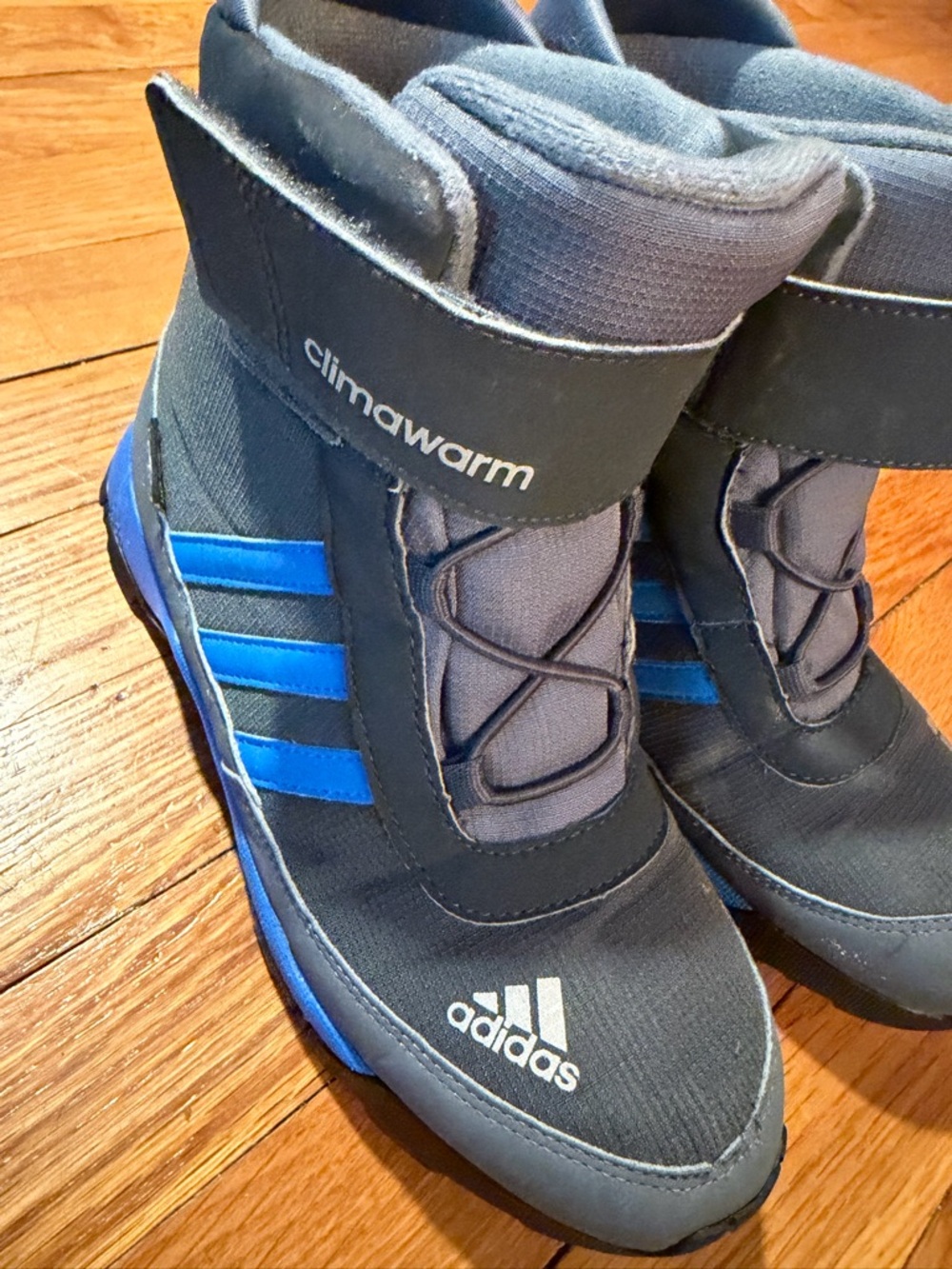 adidas Kids Winter Boots in Navy and Bright Blue